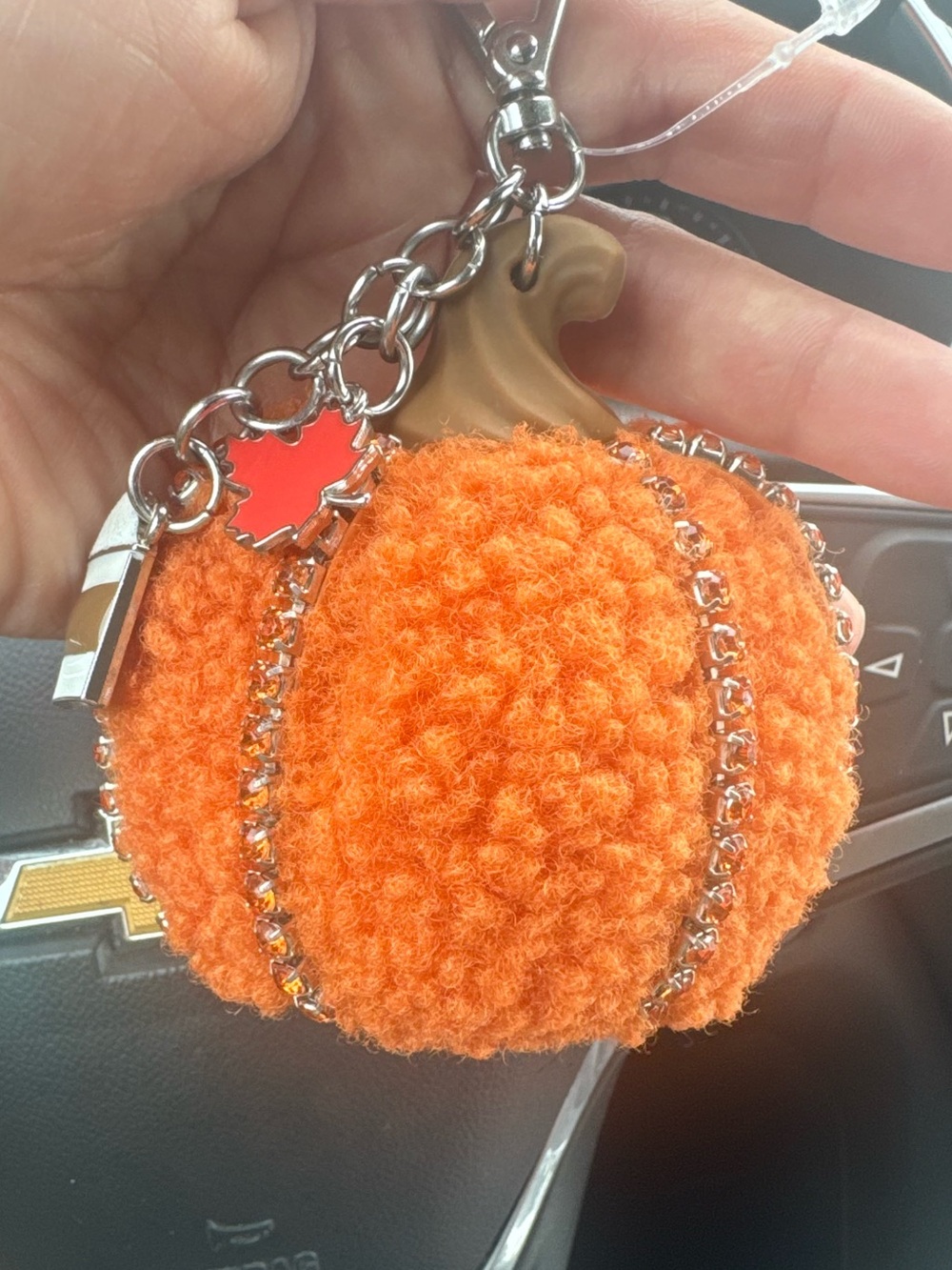 Bath & Body Works Applique Pumpkin sanitizer case holder - Picture 2 of 2
